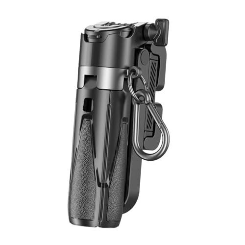 Palo selfie extensible compacto negro de aleación de aluminio recargable multifuncional 6