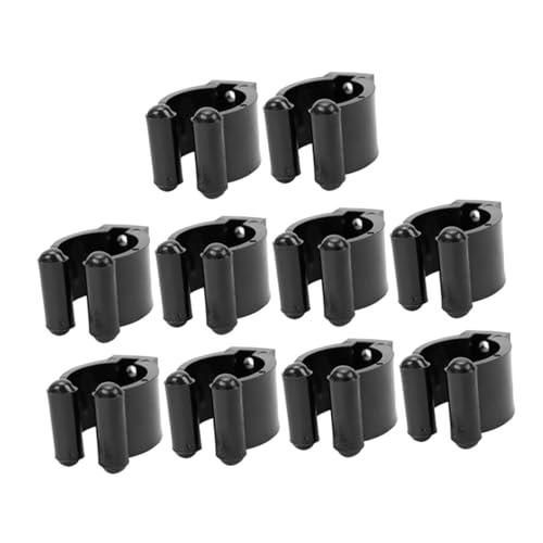 Parliky 10pcs Wall Mount Fishing Rod Clamp Wall Pole Holder for Club and Stick and Easy to Install