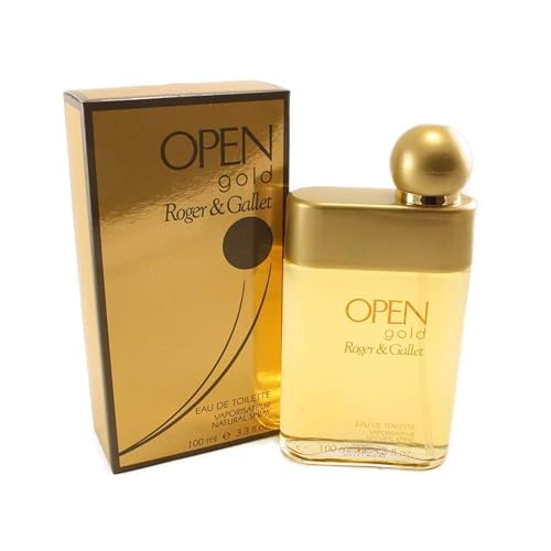 Roger & Gallet Open Gold Eau De Toilette Spray for Men, 3.3 Fl Ounce