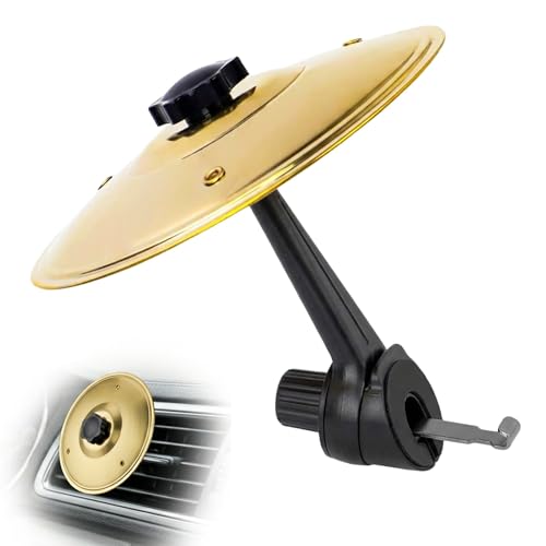 Mini Metal Cymbals for Universal 1PCS Car Symbol Drum Car Cymbal Drum Accessories Durable Drum Set for Vehicle Decoration drum accessories Customizable Symbol Drum for Cars and Musical Instruments
