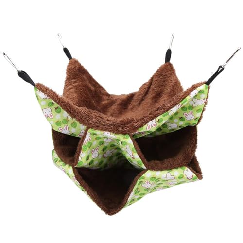 Rede Quente para Animais de Estimação Pequena de Três Camadas, Saco de Dormir para Cama Suspensa, pa