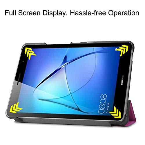 Lobwerk Tablet Case for Huawei MatePad T8 8.0 Inch Slim Case with Stand Function and Auto Sleep/Wake Function Purple - Image 4