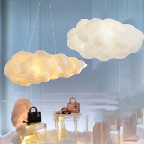 3D Creativo Nuvole di Cotone Lampada a Sospensione Nuvola Plafoniera Lampada da Soffitto Atmosfera Decorativa Nuvole Lampadario per Camera da Letto, Soggiorno, Negozio, 3 Illuminazioni