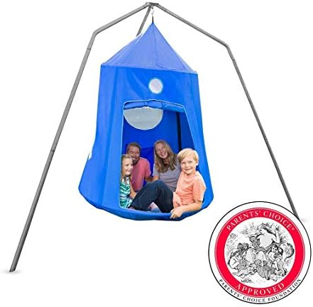 HearthSong Nylon Family HugglePod Hangout and Family HugglePod Hangout Stand Special in Blue