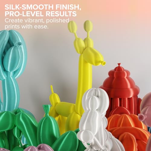 Image of Polymaker Panchroma Silk PLA Filament 1.75mm for 3D Printing, 1kg, Yellow | Neatly Wound, High-Gloss Finish PLA, Easy Print & Smooth Feeding, Compatible with Bambu Lab & Most 3D Printers