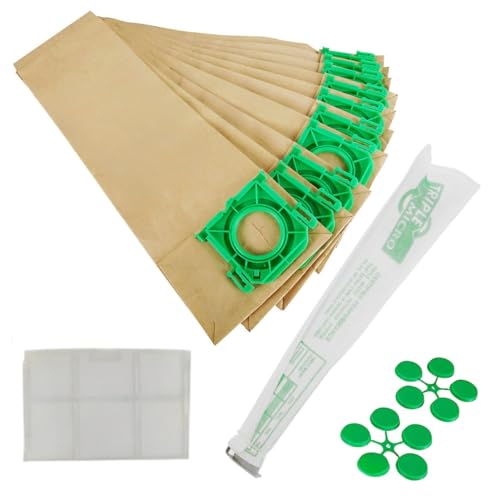 Caliko 10 Pack Sebo Hoover Bags X & C Vacuum Cleaner Bags & Filter Kit 5093ER Replacement Compatible with X1 X2 X3 X4 X5 XP2 XP3 VB475K Jeyes Sensor Taski Stealth Ensign SM1/2.
