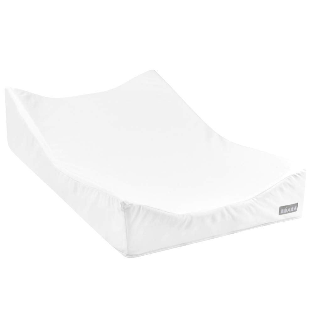 BéabaSofalange Changing Mat, Sloping changing mat, Limits reflux, Durable, Oekotex Certified Fabrics, Made in France, Patented Concept, White