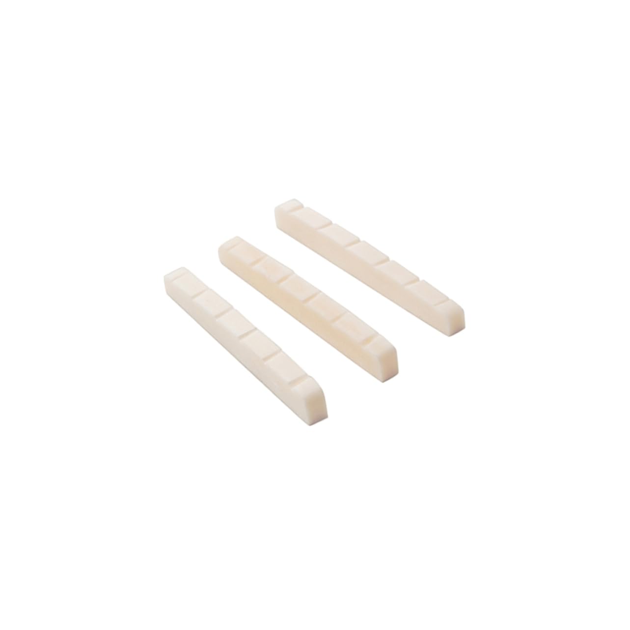Abaodam Bass Guitar Nut 3pcs Natural Bone Nut for Electric Guitar Pins Easy to Install