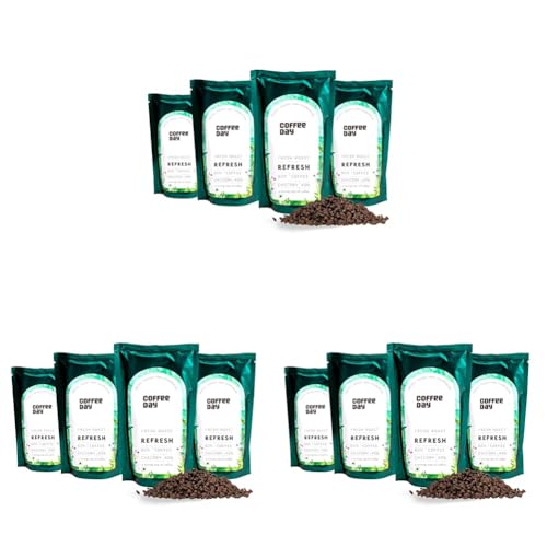 Image of Cafe Coffee Day Refresh 60% Coffee 40% Chicory - 200Gm Each (Pack Of 12) | Medium To Dark Roast | South Indian Filter Coffee | Fresh From Chikmagalur Factory, Bag