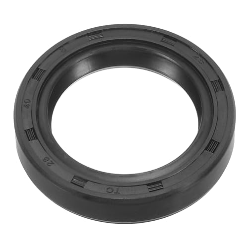 PATIKIL USH Radial Shaft Seal, 28mm ID x 40mm OD x 8mm Width Nitrile Rubber Oil Seal for Bearing Shaft Oil Pumps Engines, Black