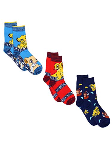 The Lion King Teen Womens Multi pack Socks (Shoe: 4-10 (Sock: 9-11), 3 Pack Crew)