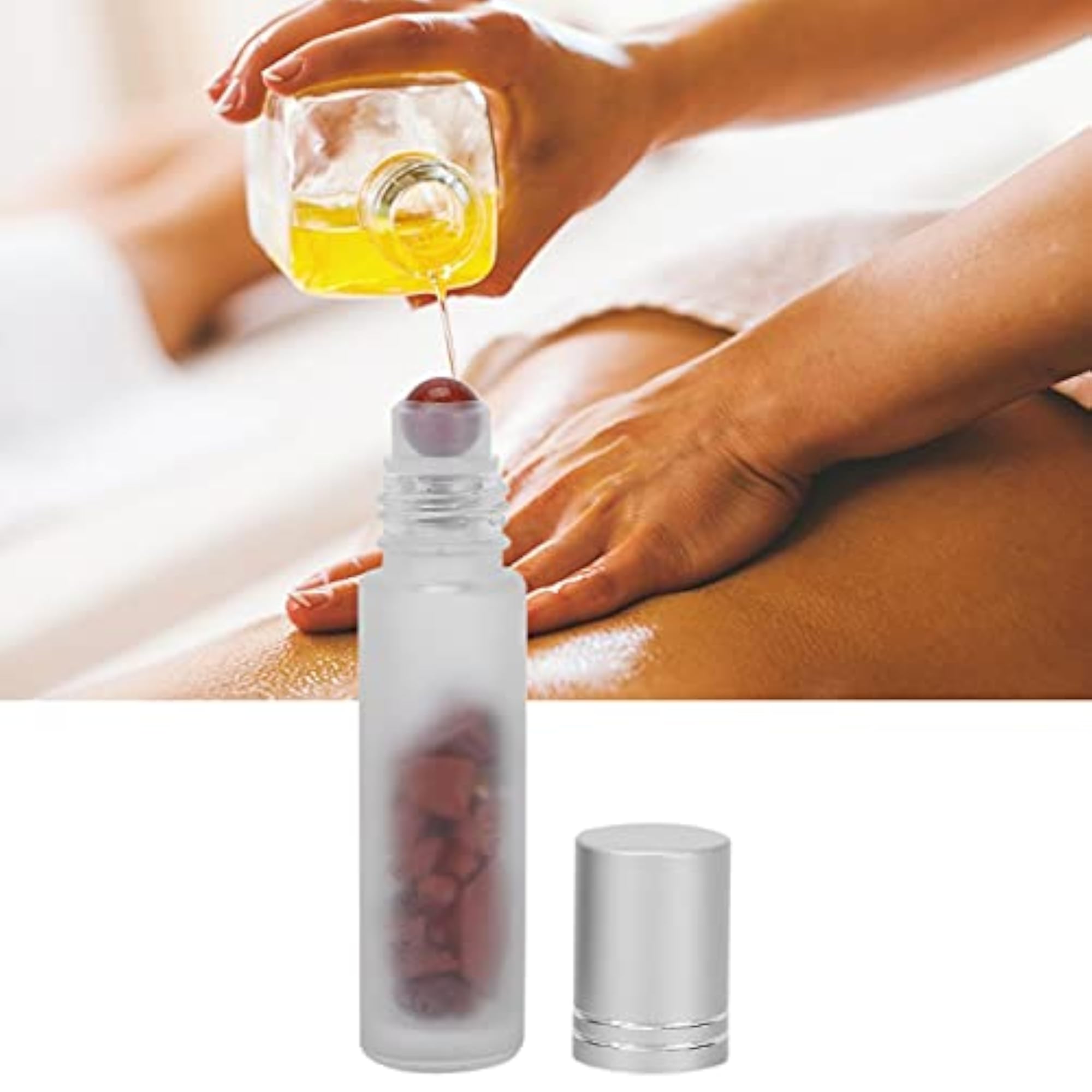 Shockproof Glass Roller Bottle for Travelling