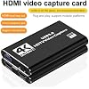 dobestyou 4K Capture Card Black for Streaming, Recording & Gaming HDMI Video Capture Device with USB 3.0, 1080p 60fps, Plug & Play,Zero Latency for PS5, Xbox, Switch, OBS, PC, Mac
