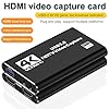 dobestyou 4K Capture Card Black for Streaming, Recording & Gaming HDMI Video Capture Device with USB 3.0, 1080p 60fps, Plug & Play,Zero Latency for PS5, Xbox, Switch, OBS, PC, Mac