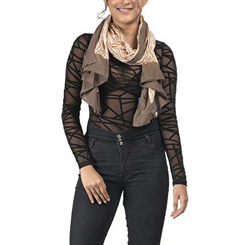 Image of AQVA Printed Cotton Scarf, Soft Scarves Stoles for Summer & Winter for Women & Girls (Size: 75 x 43 Inches)