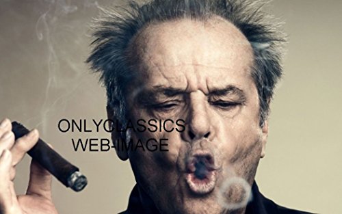 OnlyClassics Iconic Actor Jack Nicholson Blowing Smoke Ring with Cigar Photo Poster Awesome!