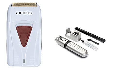Andis Professional #17150 Profoil Lithium & Andis Ultra Cordless Neck & Mustache Trimmer Bundle Combo