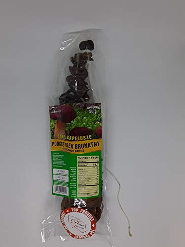 Seweryn Dried Mushrooms Bay Bolete Podgrzybek Brunatny Whole Caps String GMO Free 50 gr / 1.76 OZ from Poland