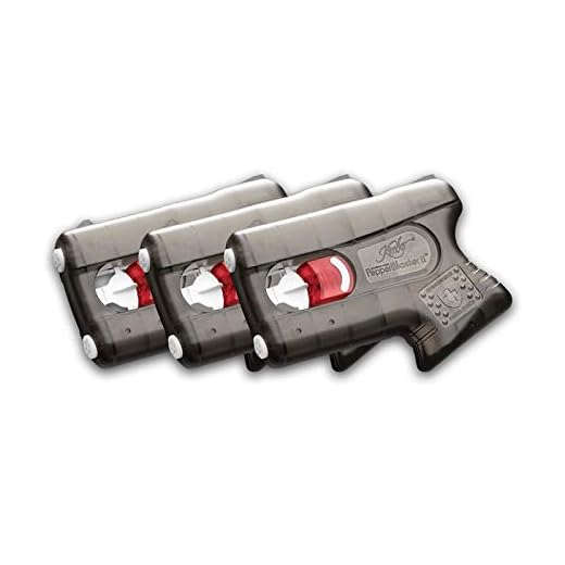 Kimber Self Defense Less-Lethal PepperBlaster II; Pepper Spray Gun (Set 3,Gray)