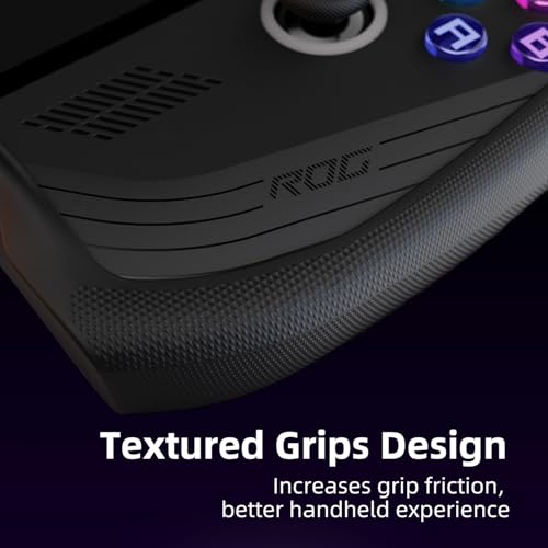 Image of Skull & Co. GripCase for ROG Ally X: A Soft Protective Case with Textured Grips Full Protection and Stand, Shock-Absorption Non-Slip and Anti-Scratch Cover Design - Black