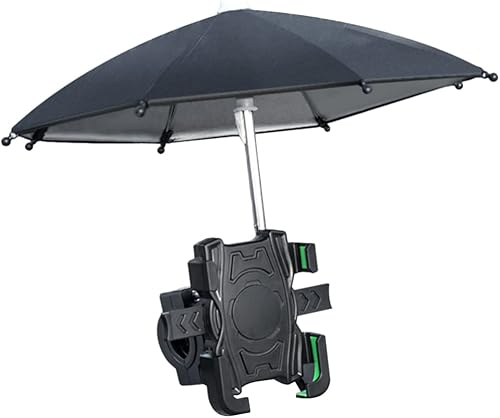 Miniatura 2 de BESPORTBLE Soporte de motocicleta lindo paraguas para teléfono solar, soporte para teléfono celular, soporte de teléfono celular de escritorio,