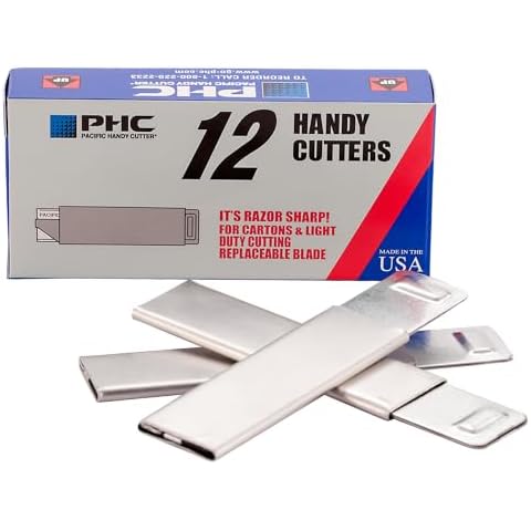 Pacific Handy Cutter Inc. HC100 Handy Box Cutter, Tap Open/Tap Close, 12 per Box, Assorted(Packaging may vary) Cover