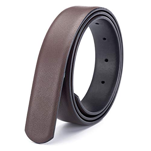 Ceinture de rechange en cuir véritable réversible haut de gamme pour femme sans boucle