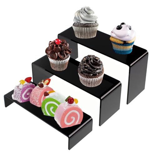 Étagères de vente au détail modulables avec présentoir à dessert à 3 niveaux - 7