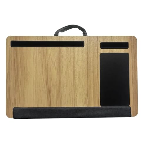 Phane Bandeja Soporte Portátil Sofá y Cama, Cojín Ergonómico para Ordenador, Bandeja Portátil y Funcional, Escritorio Portátil Reposamuñecas, Bandeja Acolchada Regazo para Portátil MAX 17' 55x35cm