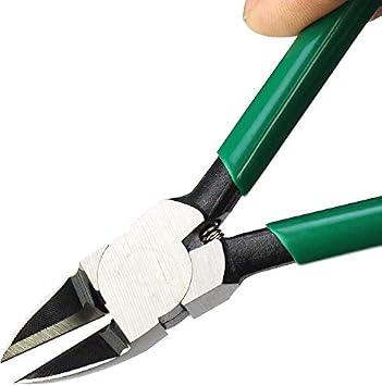LAOA Plastic pliers, CR-V, 5 Inch Diagonal Cutter Pliers, Cutting Plastics Sprue, Raw Edge, Jewelry Processing, or Soft Wire, Electrician Tool ...