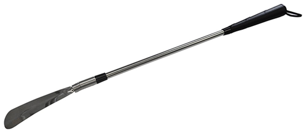 Long Shoehorn - Black and Chrome