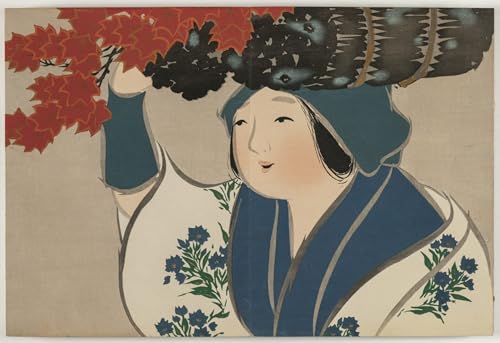 Tableau Toile Affiches d'Art Fleurs des cent mondes Kamisaka Sekka Décoration Murale