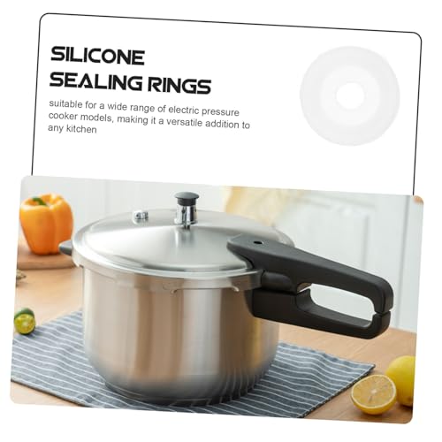 Healifty - Anillos de sellado de silicona para olla a presión, 12 piezas, juntas y tapas selladoras para válvula flotante, repuestos miniatura 5