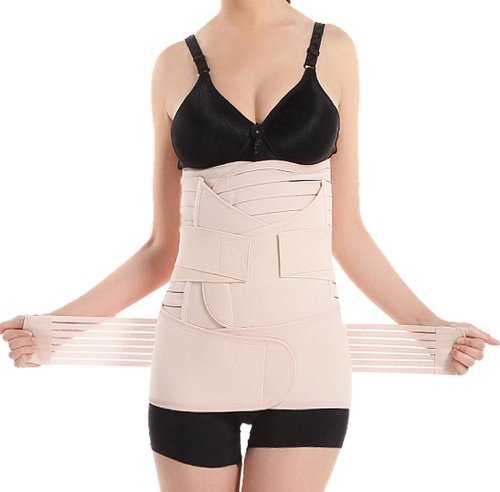Elandy 3 en 1 Élastique Respirable Postnatale Soutien - Récupération Ventre/Taille/Bassin Ceinture Plus Nette Perte de Poids Ceinture pour Femmes Maternité