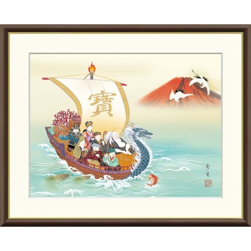 【美品】　赤富士　田中外志　富士山　日本画　風景画　縁起物　額装　額縁入り　開運 楽天市場】絵画 日本画 金雲赤富士（金運） (田中芳園） 送料