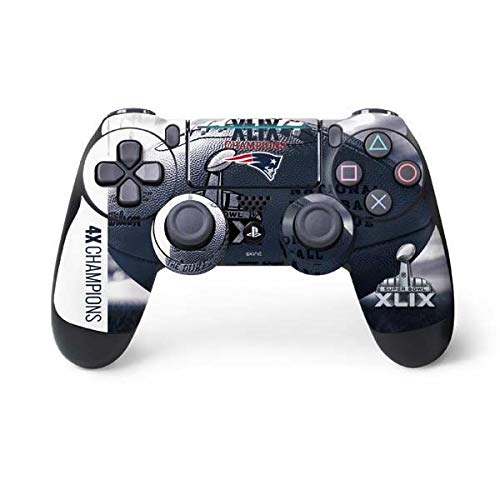 Skinit Decal Gaming Skin Compatible with PS4 Pro/Slim Controller - Officially Licensed NFL New England Patriots Super Bowl Champs Design