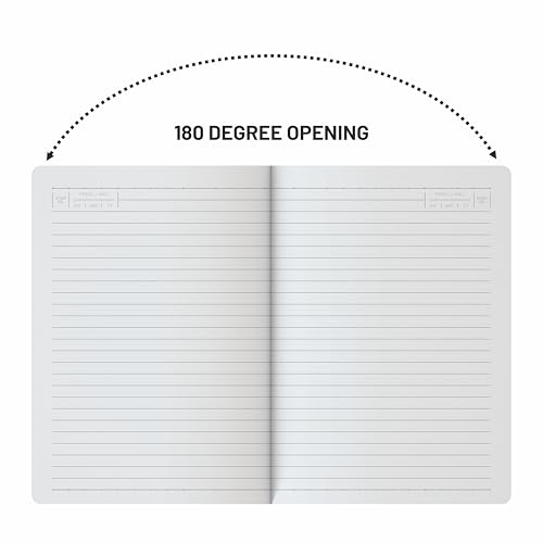 Image of Anupam A5 Cord Journal | 192 Pages | College Ruled Notebook | 80 Gsm Paper | PU Cover Magnetic Closure & Pen Holder Daily Planner | for daily used (Blue)