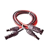 Extensión de cable fotovoltaico, Cable de extensión for energía solar fotovoltaica, cobre, doble revestimiento, multicolor, 10-16 AWG, 1-50 m(14 Awg - 2.5mm2,20m-65.6ft)