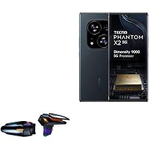 BoxWave Gaming Gear Compatible with Tecno Phantom X2 - Touchscreen QuickTrigger Auto, Trigger Buttons Autofire Gaming Mobile FPS - Jet Black