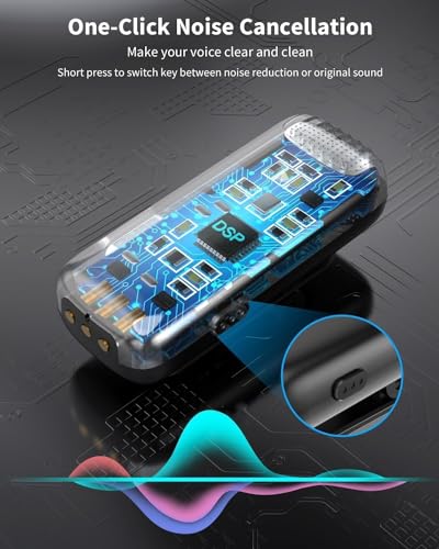 Image of BQYA J13 Wireless Dual Mic Lavalier Microphone with Charging Case, Compatible for Type-C Android & Tablet, Noise Reduction Lapel Mic for Youtubers, Video Recording, Facebook, Live Stream