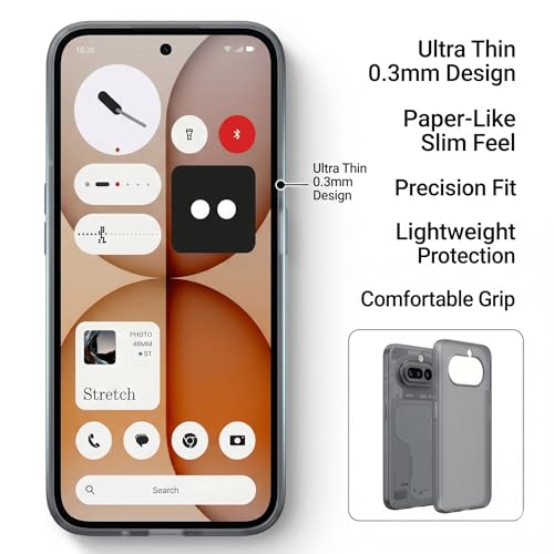 Image of FIRST MART Back Cover for Nothing 4A 5G | Ultra-Thin Frosted Matte Semi-Transparent Silicone Case, Anti-Slip Grip, Precise Fit | Blue