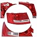 Rear Taillight, for Audi A6 2006-2008 Halogen Tail light, for 2005-2008 Audi A6 Quattro, fit Audi 207-2008 OEM: S6 4F5 945 095 Rear Lamp Direct Replacement Assembly (Left Driver Side)