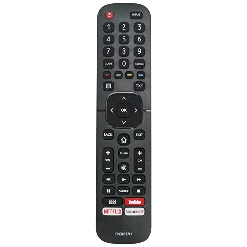 VINABTY EN2BF27H Replacement Remote Fit for Hisense TV H43B7120 H43B7140 H43B7160 H43B7100 H43BE7000 H43BE7010 H43BE7030 H43BE7050 H43B7100UK H43BE7000UK H50B7100 H50B7120