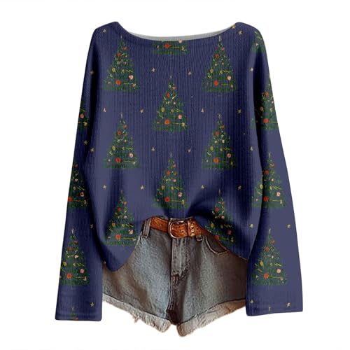 Top Casual de Manga Larga, marine, S