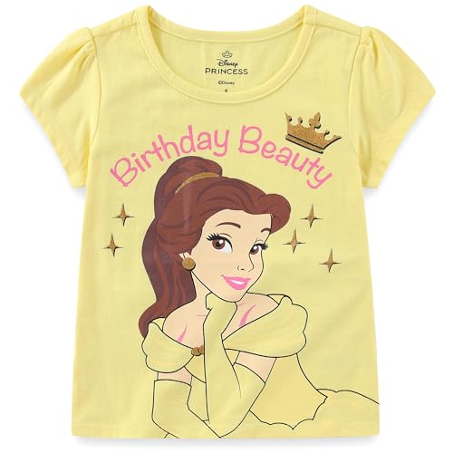 Image of Disney Princess Moana Frozen Birthday Girls T-Shirt for Toddler Big Kids