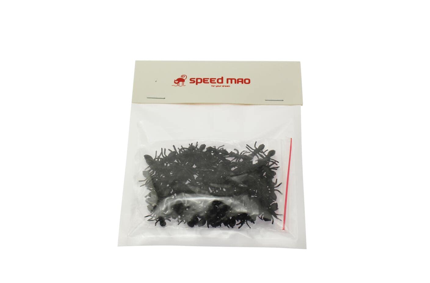 Speed mao Figuras de hormigas, 100 piezas, ordenadas y más, color negro, 1,5 cm
