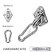 Windscreen4less Sun Shade Sail Hardware Kit - 6 Inches - Super Heavy Duty - for Square and Rectangle Sun Shade Sail