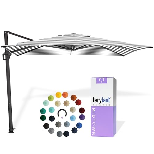 Image of Midtown Umbrellas Grande Square - 9 x 9 Ft Cantilever Umbrella