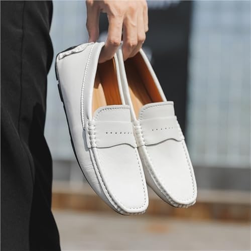 Loafers for Men Lightweight Simple Leather Lightweight Anti-Slip Casual Outdoor Slip-on4