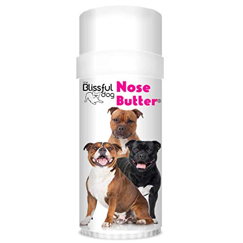 The Blissful Dog Staffordshire Pitbull Terrier Unscented Nose Butter - Dog Nose Butter, 2 Ounce